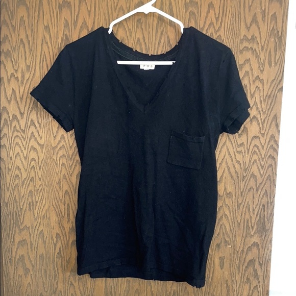 POL Tops - Black V-Neck T-Shirt